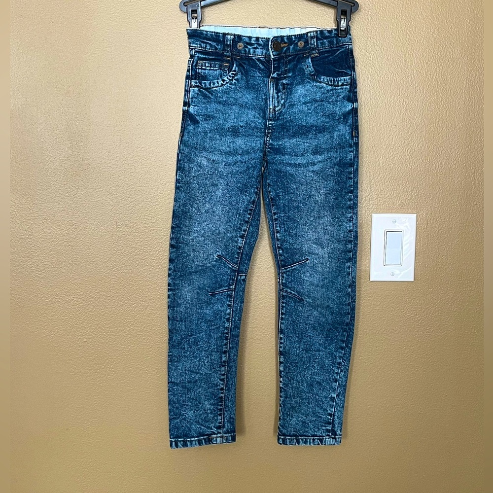 Little Kids Cotton Blue Jean Pants Boy 6-7 years old / 122 cm Blue